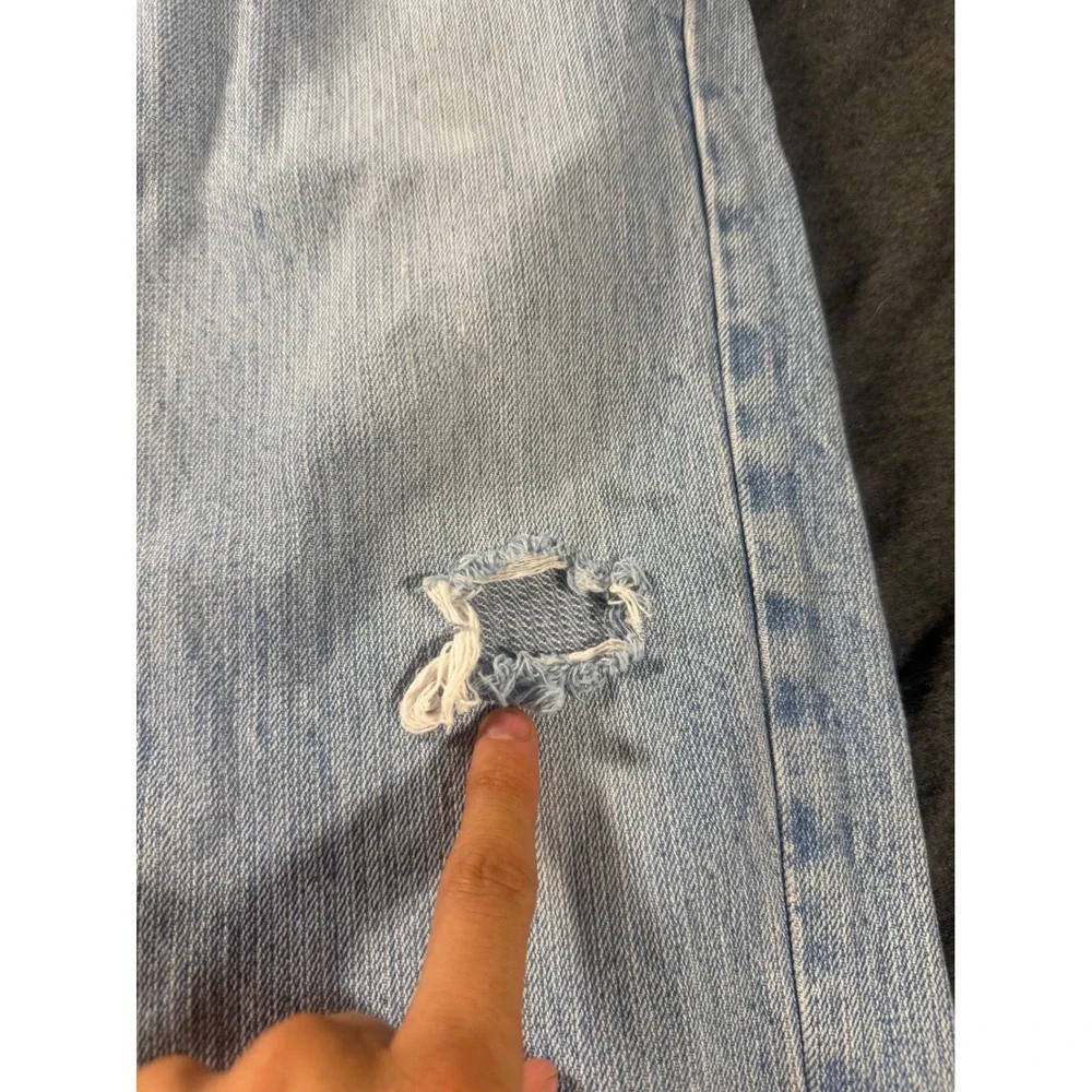 Vintage 1990 Levi's 501 Made in USA Light Wash Button Fly Straight Jeans 28x29